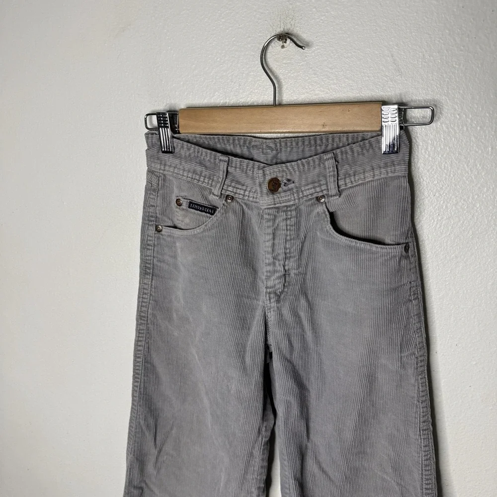 Vintage Corduroy Gray Flare San‎ Francisco Riding Gear Wally Jr Pants Boys 12
